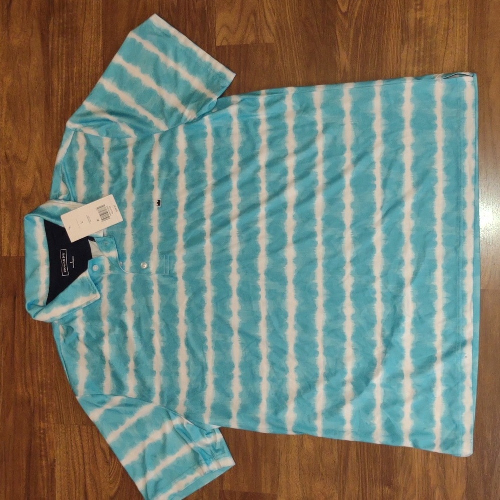 Crown & Ivy tie dye polyester polo golf shirt